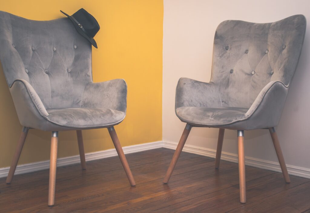 Sessel im Wohnzimmer